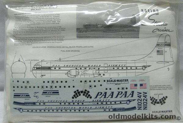 Scale-Master 1/144 Boeing B-377 Stratocruiser Pan Am - Bagged, SM-8 plastic model kit